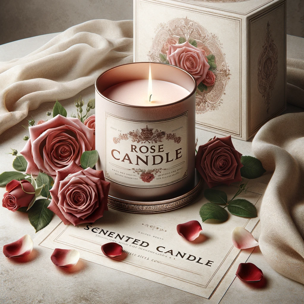 Rose-Scented Candle